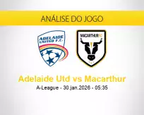 Prognóstico Adelaide Utd Macarthur (30 janeiro 2026)
