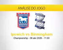 Prognóstico Ipswich Birmingham (06 abril 2026)