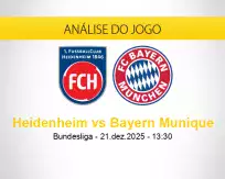 Prognóstico Heidenheim Bayern Munique (21 dezembro 2025)