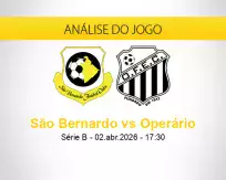 Prognóstico São Bernardo Operário (02 abril 2026)