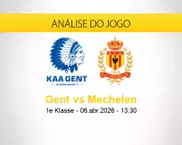 Prognóstico Gent Mechelen (06 abril 2026)