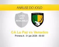 Prognóstico CA La Paz Venados (31 janeiro 2026)