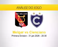 Prognóstico Melgar Cienciano (31 janeiro 2026)