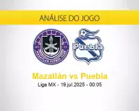 Prognóstico Mazatlán Puebla (19 julho 2025)