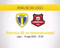 Prognóstico Petrolul 52 Hermannstadt (16 agosto 2025)