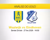 Prognóstico Waalwijk Eindhoven (27 fevereiro 2026)
