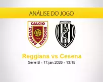 Prognóstico Reggiana Cesena (17 janeiro 2026)