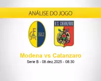 Prognóstico Modena Catanzaro (08 dezembro 2025)