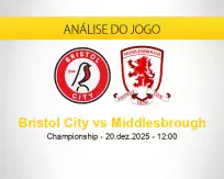 Prognóstico Bristol City Middlesbrough (20 dezembro 2025)