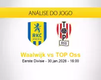 Prognóstico Waalwijk TOP Oss (30 janeiro 2026)