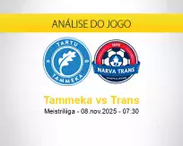 Prognóstico Tammeka Trans (08 novembro 2025)