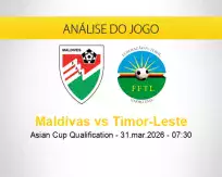 Prognóstico Maldivas Timor-Leste (31 março 2026)