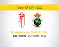 Prognóstico Granada Santander (01 fevereiro 2026)