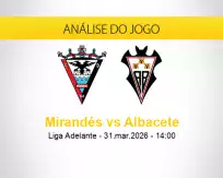 Prognóstico Mirandés Albacete (31 março 2026)