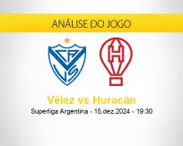 Prognóstico Vélez Huracán (15 dezembro 2024)