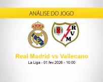 Prognóstico Real Madrid Vallecano (01 fevereiro 2026)