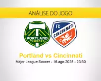Prognóstico Portland Cincinnati (16 agosto 2025)