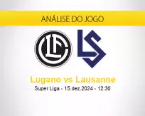 Prognóstico Lugano Lausanne (15 dezembro 2024)