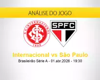 Prognóstico Internacional São Paulo (01 abril 2026)