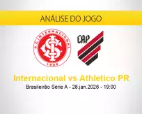 Prognóstico Internacional Athletico PR (28 janeiro 2026)