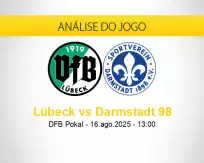 Prognóstico Lübeck Darmstadt 98 (16 agosto 2025)