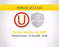 Prognóstico Universitario ADT (01 fevereiro 2026)