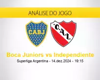 Prognóstico Boca Juniors Independiente (14 dezembro 2024)