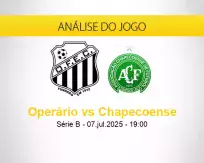 Prognóstico Operário Chapecoense (07 julho 2025)