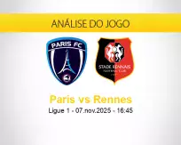 Prognóstico Paris Rennes (07 novembro 2025)