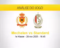 Prognóstico Mechelen Standard (28 novembro 2025)