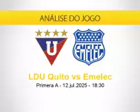 Prognóstico LDU Quito Emelec (12 julho 2025)