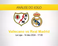 Prognóstico Vallecano Real Madrid (14 dezembro 2024)