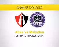 Prognóstico Atlas Mazatlán (31 janeiro 2026)