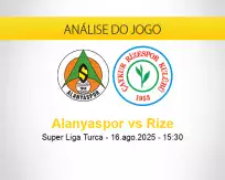 Prognóstico Alanyaspor Rize (16 agosto 2025)
