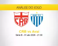 Prognóstico CRB Avaí (01 abril 2026)