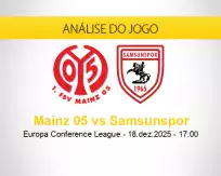 Prognóstico Mainz 05 Samsunspor (18 dezembro 2025)
