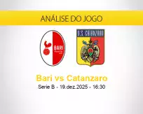 Prognóstico Bari Catanzaro (19 dezembro 2025)