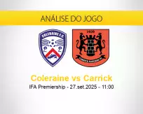 Prognóstico Coleraine Carrick (27 setembro 2025)