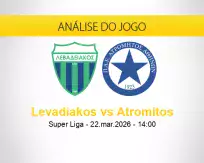 Prognóstico Levadiakos Atromitos (22 março 2026)