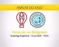 Prognóstico Huracán Belgrano (12 julho 2025)