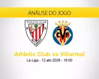 Prognóstico Athletic Club Villarreal (12 abril 2026)