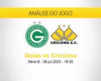 Prognóstico Goiás Criciúma (08 julho 2025)