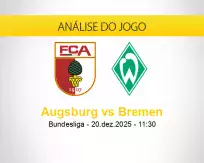Prognóstico Augsburg Bremen (20 dezembro 2025)