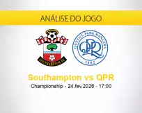 Prognóstico Southampton QPR (24 fevereiro 2026)