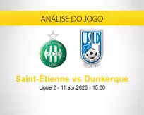 Prognóstico Saint-Étienne Dunkerque (11 abril 2026)