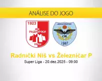 Prognóstico Radnički Niš Železničar P (20 dezembro 2025)
