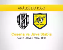 Prognóstico Cesena Juve Stabia (20 dezembro 2025)