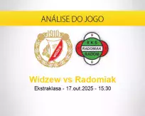 Prognóstico Widzew Radomiak (17 outubro 2025)