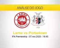 Prognóstico Larne Portadown (07 novembro 2025)