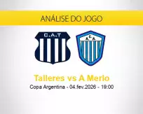 Prognóstico Talleres A Merlo (04 fevereiro 2026)